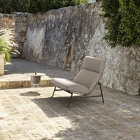 Contemporary lounge chair ALLUREfabricaluminumcushion