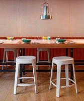 Contemporary stool OMBRAoakwalnutiroko