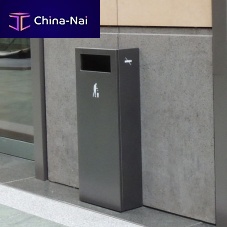 Public trash can L55steelcontemporary