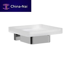 Wall-mounted soap dish A18110glasssatin