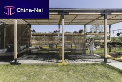 Modular pergola Y : Un concept !self-supportingwoodengalvanised steel