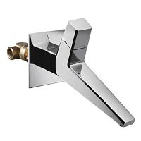 Handbasin mixer tap CLICK: 373081wall-mountedchromed metalbathroom