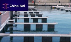 Aluminum dock finger piling-supported