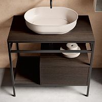 Wooden washbasin stand SW112 metal