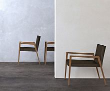 Contemporary armchair LOUNGEwalnut