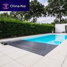 Slatted swimming pool cover AQUATOP automaticthermalimmersed