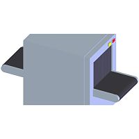 Airport scanner SBFL577702 baggageX-raywith conveyor