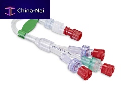 Y infusion connector with hemostasis valve