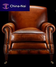 Traditional armchair GEORGE BERKLEYleather