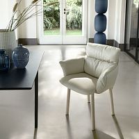 Contemporary chair Lud'inaindoorfabricleather