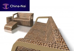 Contemporary sofa SPARKbrowncardboard2-person