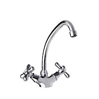 Countertop double-handle mixer tap 3109Cchrome-plated brassnickelkitchen
