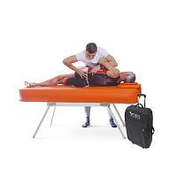 Electric massage table NubisPromechanicalportablewith adjustable height backrest