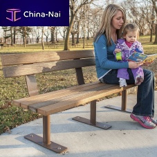 Traditional public bench Design 3675polyethylenewith backrestwithout backrest