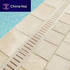 Concrete drain grate DOMUSfor swimming pool