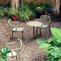 Contemporary chair TUBEoutdoorindoormetal
