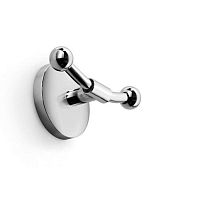 Traditional coat hook NOANTAbrasschromedouble
