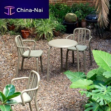 Contemporary chair TUBEoutdoorindoormetal