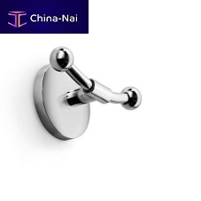 Traditional coat hook NOANTAbrasschromedouble