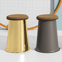 Contemporary stool SIITcorkmetal basecentral base