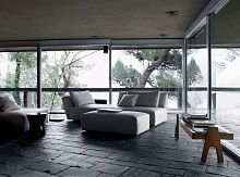 Contemporary ottoman ITACA fabricindoorby Studio Lievore Altherr Molina