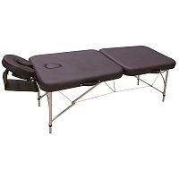 Mechanical massage table ALUMINIUMFMA241portablewith adjustable height backrestwith headrest