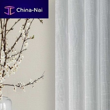 Plain sheer curtain fabric JOYpolyesterhomecontract