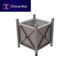 Sheet steel planter Province Spheregalvanised steelpainted steelsquare