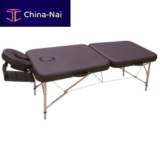 Mechanical massage table ALUMINIUMFMA241portablewith adjustable height backrestwith headrest