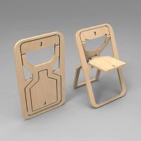 Contemporary chair indoorplywoodplywood base