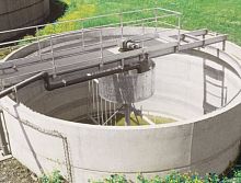 Central drive thickener screwfor wastewater treatment plants
