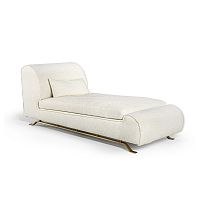Contemporary chaise longue DENVER fabricleathermetal