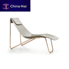 Contemporary chaise longue Apelle CL M CU leathermetalfor retail use