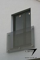 Translucent glass panel BZ 6for balcony