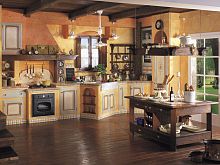 Classic kitchen LA MURATURAsolid woodwoodenwith handle