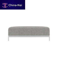 Contemporary ottoman ALUZEN SOFT / P69_Ofabricsynthetic leatherrectangular