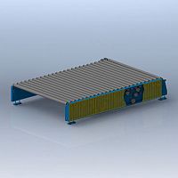 Driven roller conveyor horizontalbelt-driven