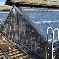 Texlon® ETFE ventilated facade CARLISLE TRAIN STATION sheetself-cleaning