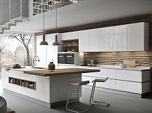 Contemporary kitchen AINOA 2.0wood veneerlacquered woodash