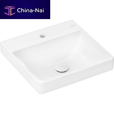 Wall-mounted washbasin 61012450ceramichigh-gloss1-hole
