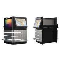 Reception interactive kiosk for airport
