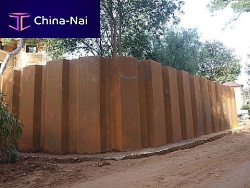 Concrete retaining wall prefabmodular