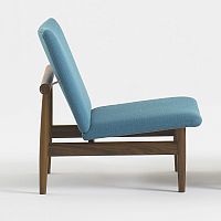 Scandinavian design fireside chair 137fabricwalnutoak