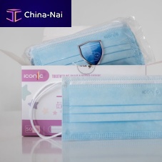 EN14683 surgical mask Ocean Bluepolypropylenelatex-freefiberglass-free