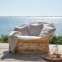 Contemporary daybed Olympia nestfabricrattanaluminum