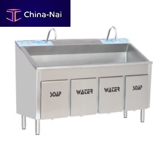 1-station surgical sink stainless steelknee-operated
