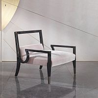 Traditional armchair PENELOPE LA 1014velvetsilkwooden