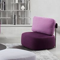 Contemporary fireside chair Pierrefabricleathermetal