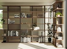 Free-standing bookcase STOCKHOLMcontemporaryfor officefor hotel