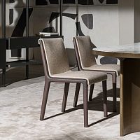 Contemporary chair JANETindoorfabricleather